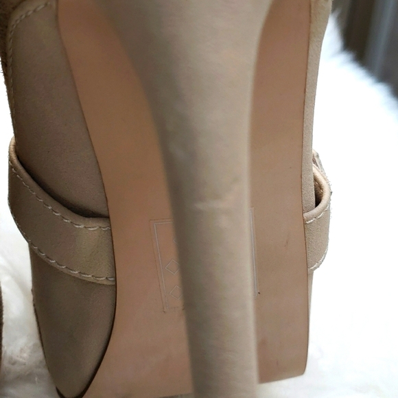 ASOS Taupe Faux Suede Combat heeled Bootie 9 - Picture 8 of 16